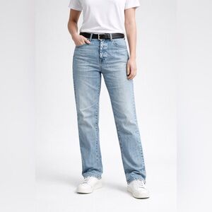 AG Adriano Goldschmied Light Blue high Rise Vintage fit Straight Leg Jeans